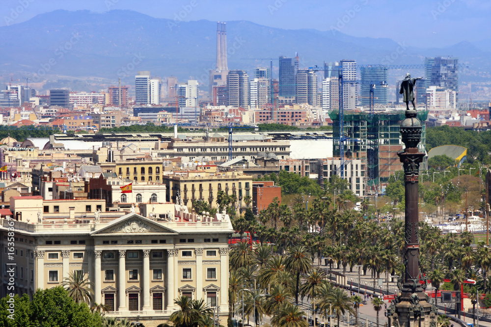 panoramic view of Barcelona