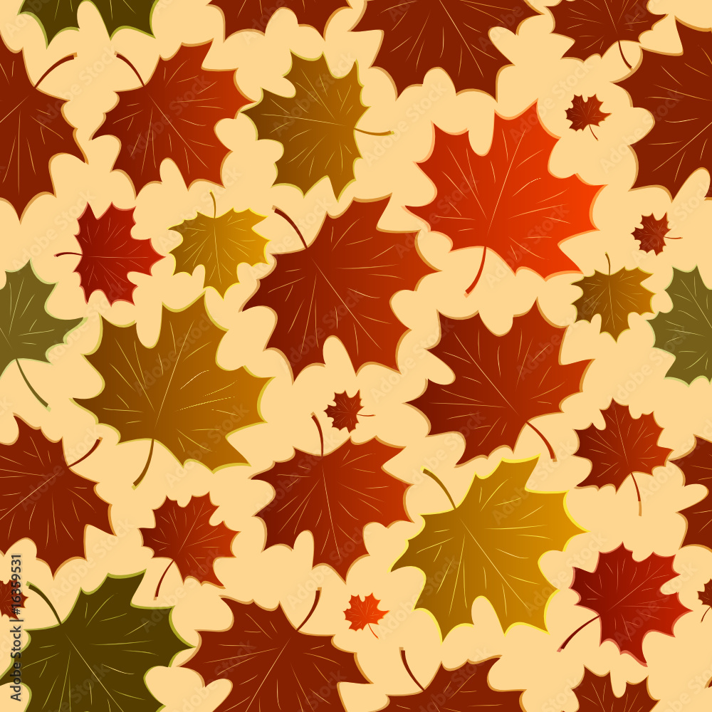 Seamless with maple leaves Seamless with maple leaves