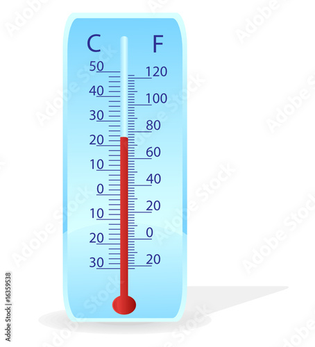 Vector illustration of a thermometer