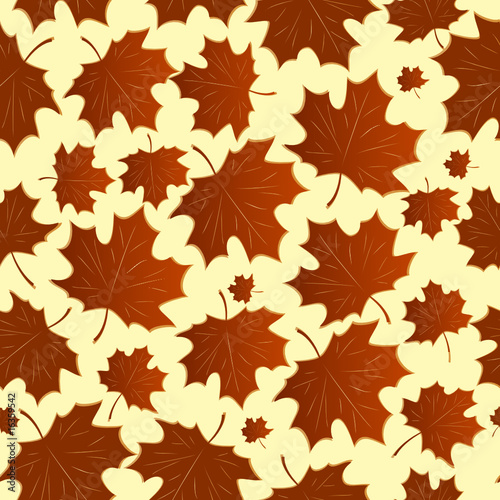 Seamless with maple leaves