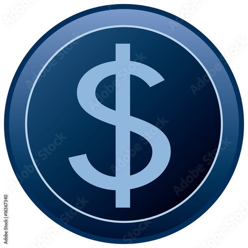 Dollar Icon in Blue