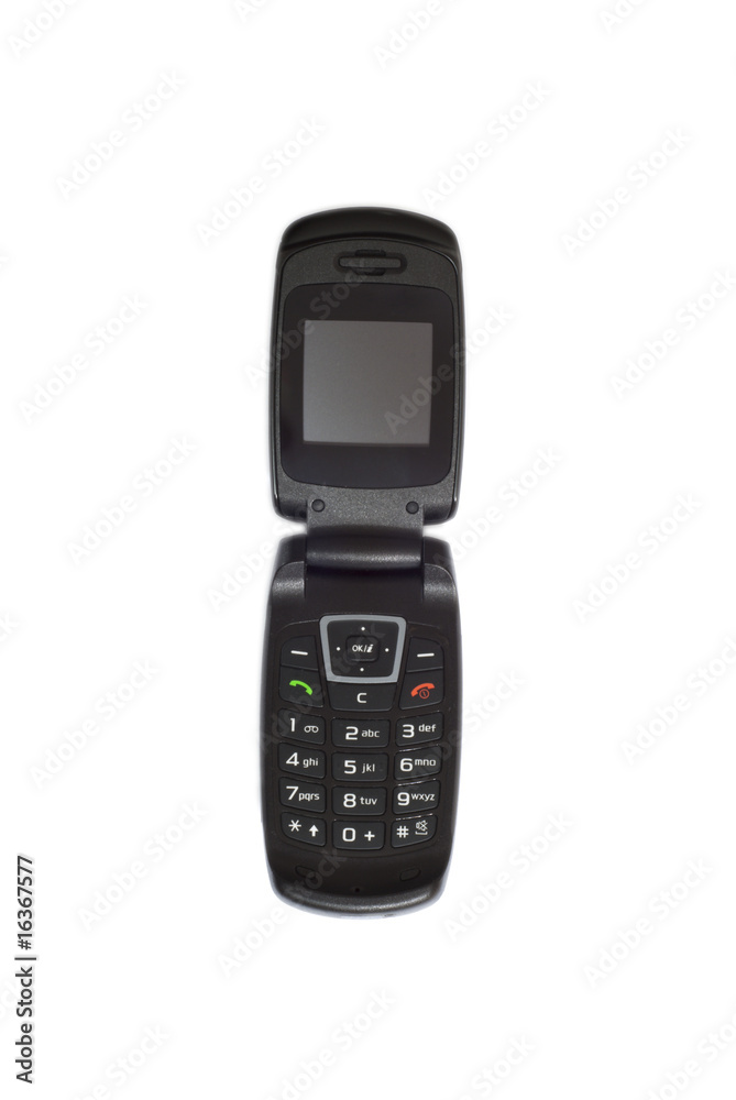 isolated clamshell cell phone isolated clamshell cell phone