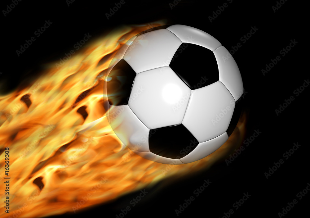 Fototapeta premium Hot Soccer Goal