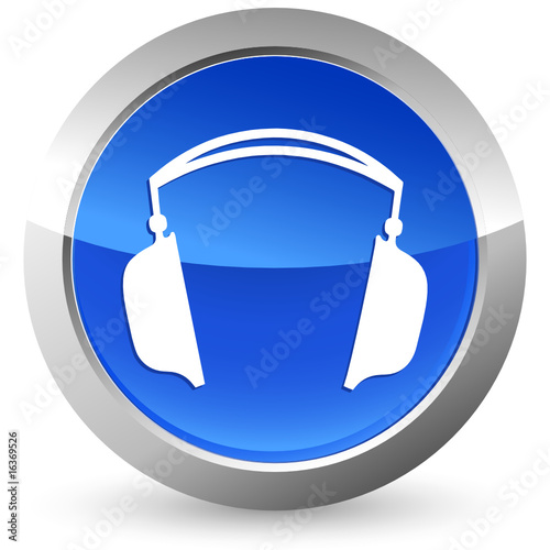 Gehörschutz - Button