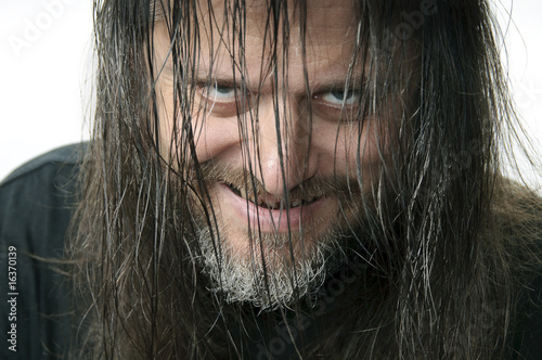 Diabolischer Blick des Psychopathen photo