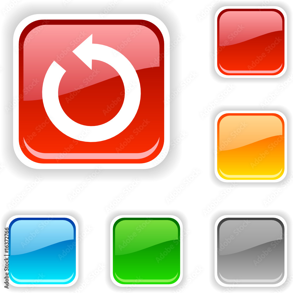 Refresh square button. Used blends Refresh square button. Used blends