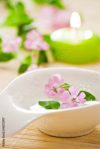 little bowl and flowers