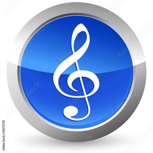 Violinschlüssel - Button