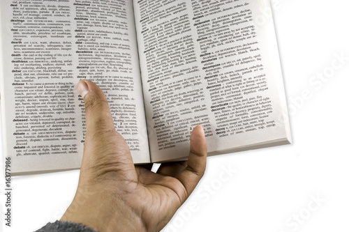 Bilde på lerret Hand Read Book