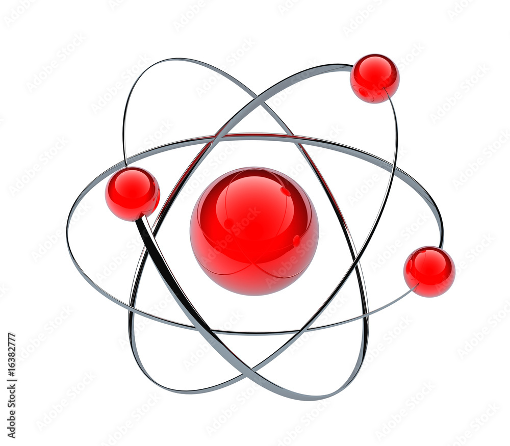 Orbital model of atom - obrazy, fototapety, plakaty 