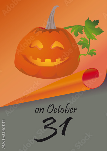 orange background to congratulating on Halloween