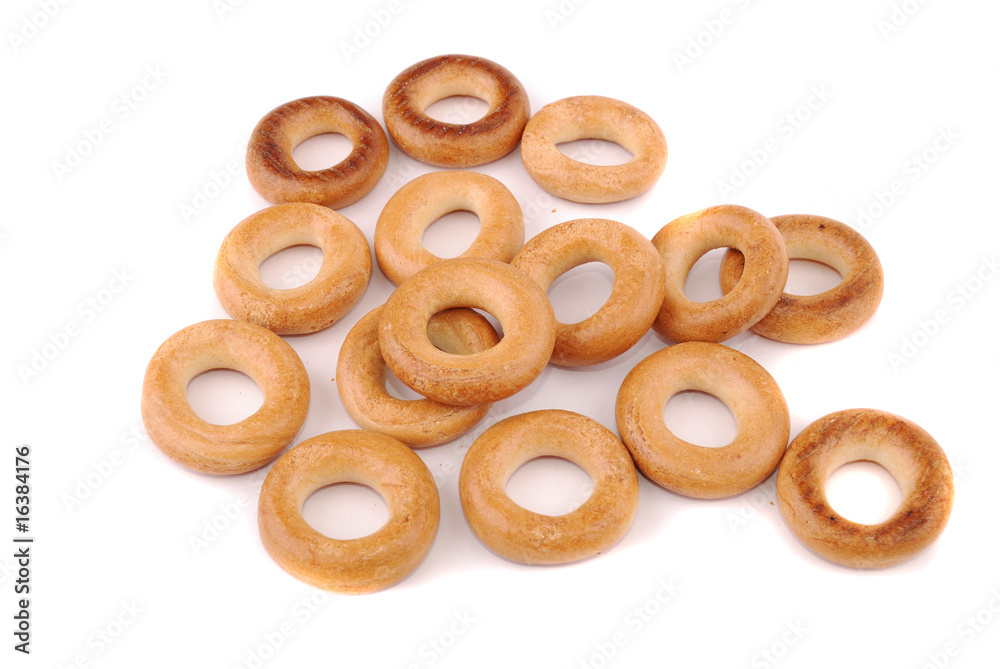 Round golden bagels Round golden bagels