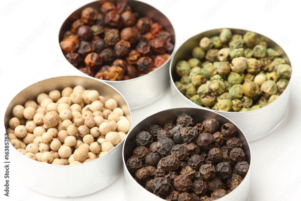 Four kinds of pepper Four kinds of pepper