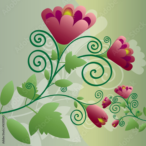 Decorative floral background