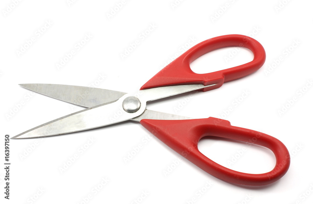 Red Scissors ready to cut Red Scissors ready to cut