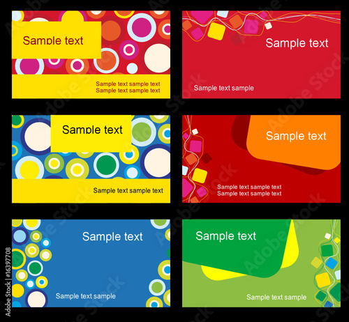 Set of business cards