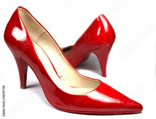 Red woman dancing shoes