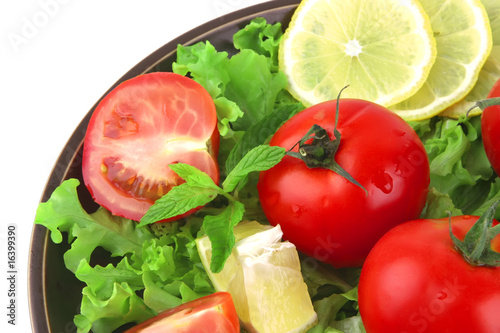 vegetable mix on dark dish