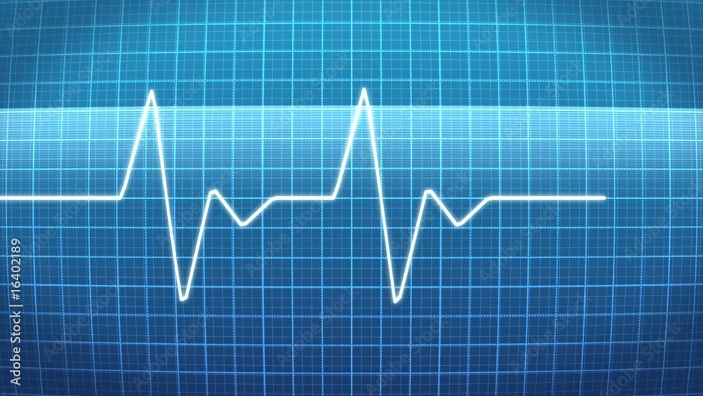 waveform monitor, Heartbeat ECG , pulse wave, loopable waveform monitor, Heartbeat ECG , pulse wave, loopable