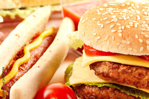 Obraz na płótnie Fast food