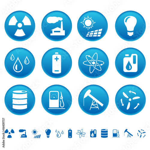 Energy & resource icons