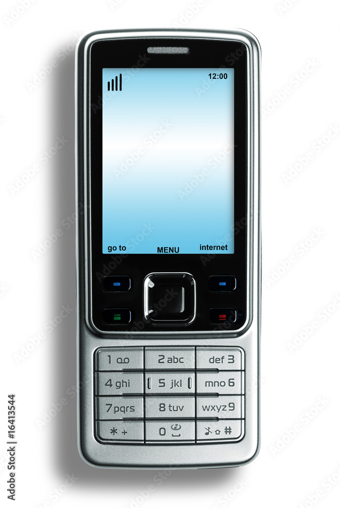 Cell phone isolated on white background Cell phone isolated on white background