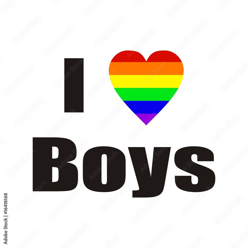 I Love Boys Regenbogen