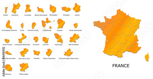 Carte Régions de France