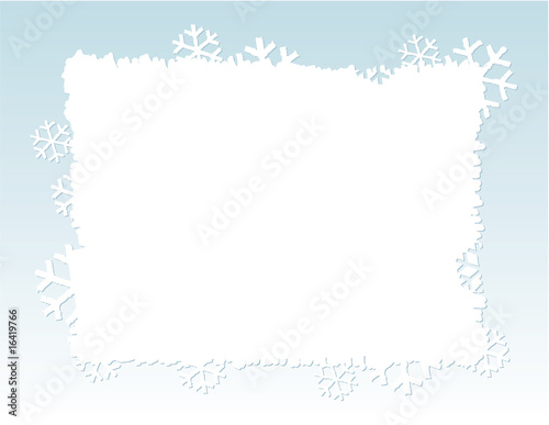 Abstract winter background with snowflakes in vector format