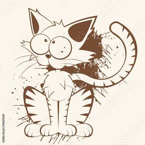 katze vintage cartoon tier