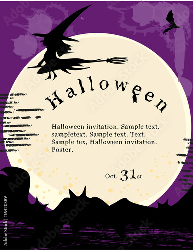 halloween invitation poster