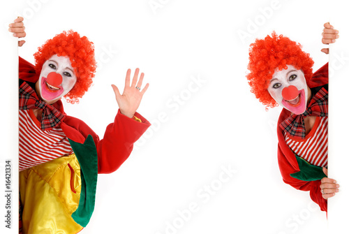Fotografia, Obraz Female holiday clown
