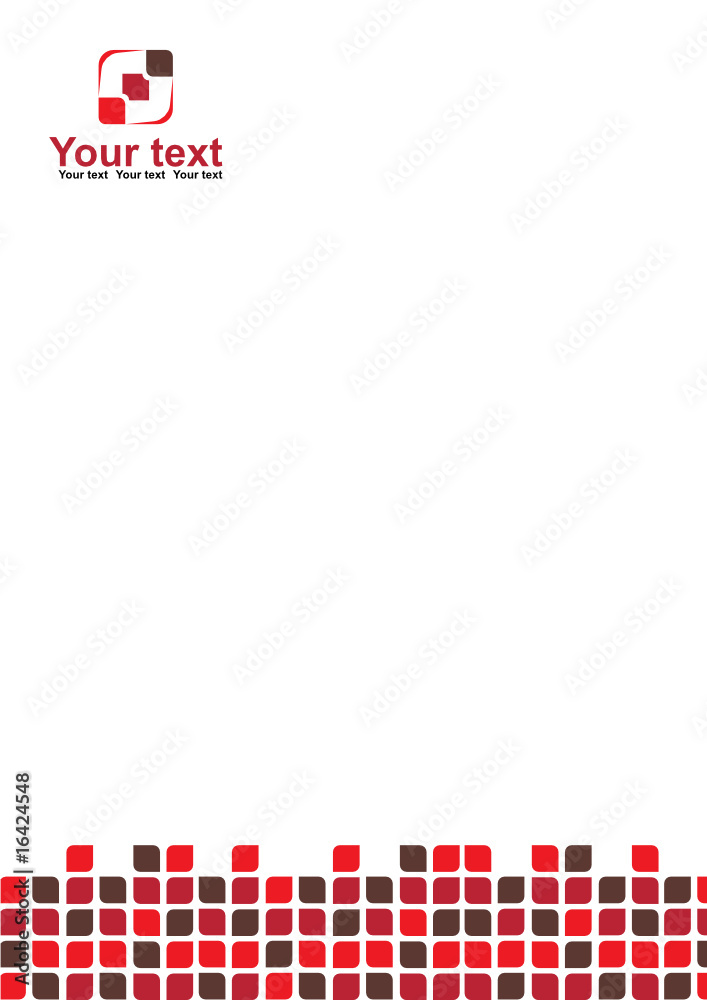 Obraz premium red squares abstact backdrop