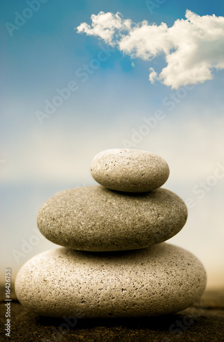 pebbles stacked  zen image symbol of feng shui  stone pile