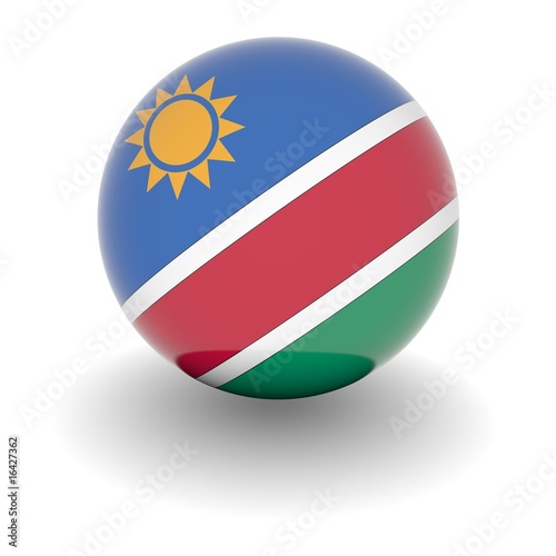 Free Download High resolution ball with flag of Namibia - GFXLoad