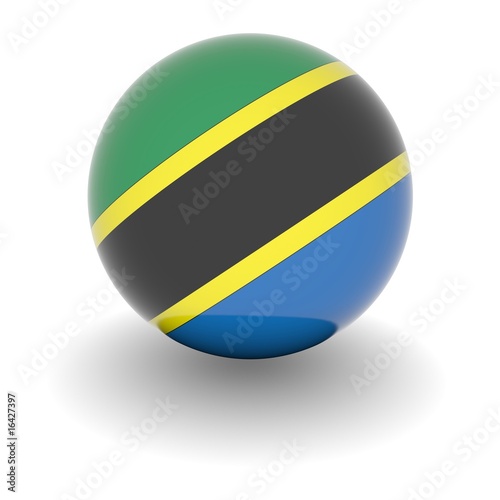 Free Download High resolution ball with flag of Tanzania - GFXLoad