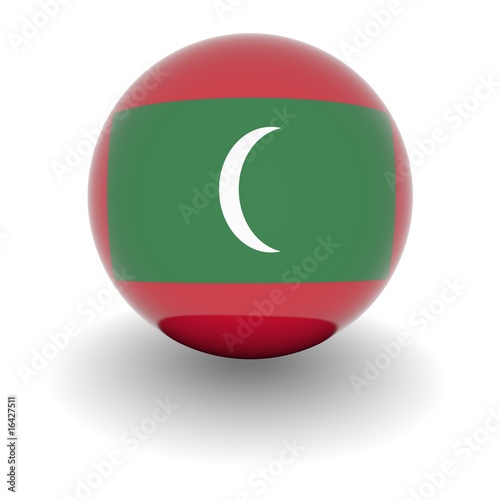 Free Download High resolution ball with flag of the Maldives - GFXLoad