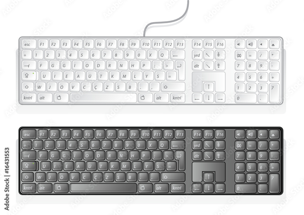 white and black keyboard white and black keyboard