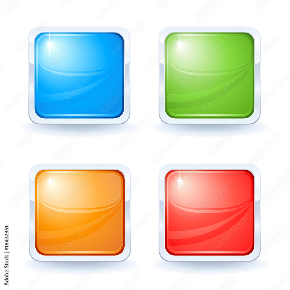 Four shiny buttons Four shiny buttons