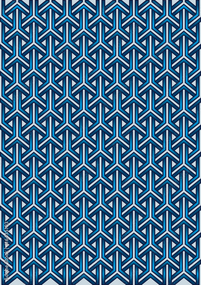 Motif trame bleu