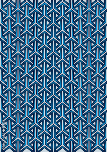 Motif trame bleu
