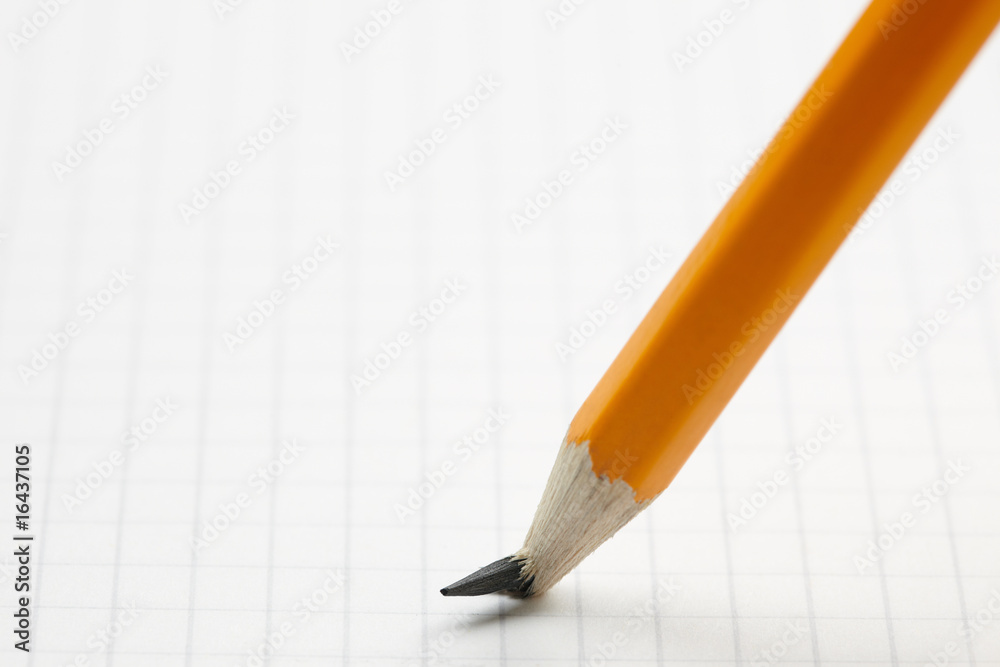 pencil with broken point pencil with broken point