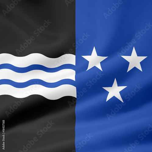 Flagge des Kantons Aargau - Schweiz