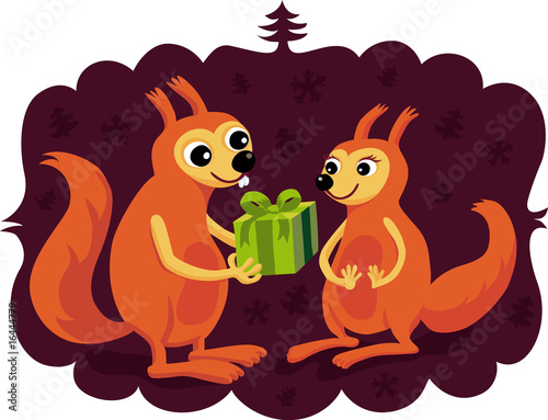 Eichhörnchen-Weihnacht