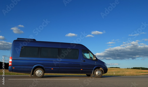 Fototapeta Naklejka Na Ścianę i Meble -  minibus on highway