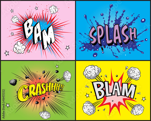 Comic book explosion