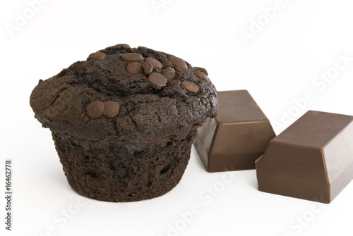 Chocolate Muffin with pieces