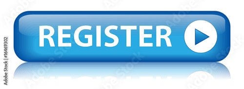 Rectangular vector "REGISTER" button (blue)