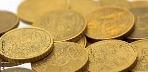 50 euro cent coins