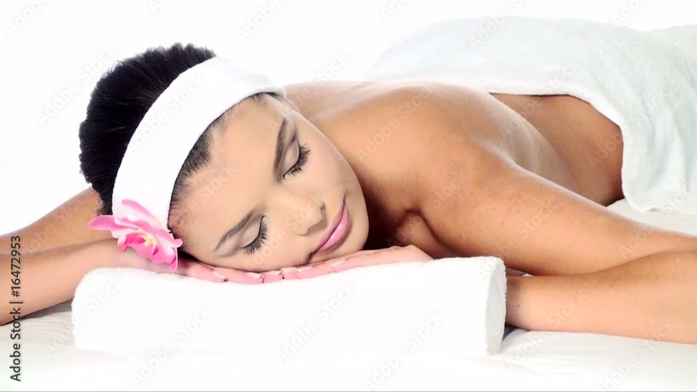 Young beautiful and relaxed woman taking spa treatment Young beautiful and relaxed woman taking spa treatment